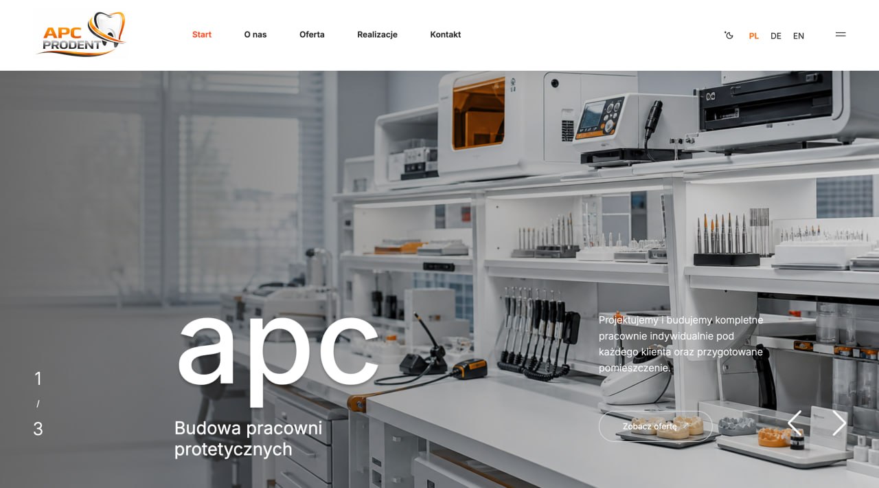 APC Prodent - producent mebli do pracowni protetycznych